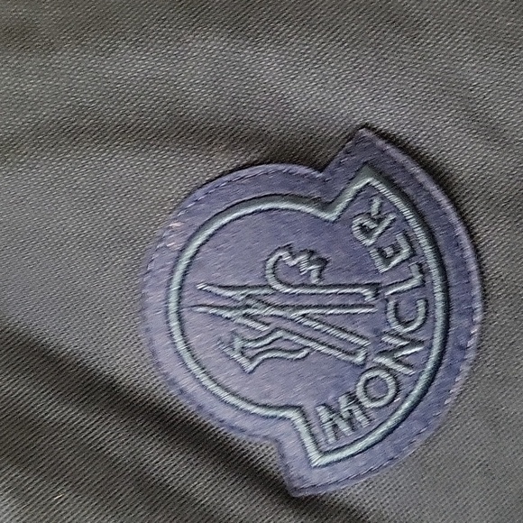 Nwt. Moncler Maglia Polo blue shirt size L - Picture 5 of 8